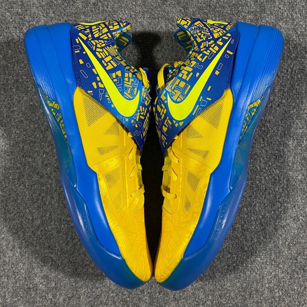 Nike KD 4 Scoring Titles 2025 Sneakers Mens 18 Yellow Blue Basketball FZ5916-400